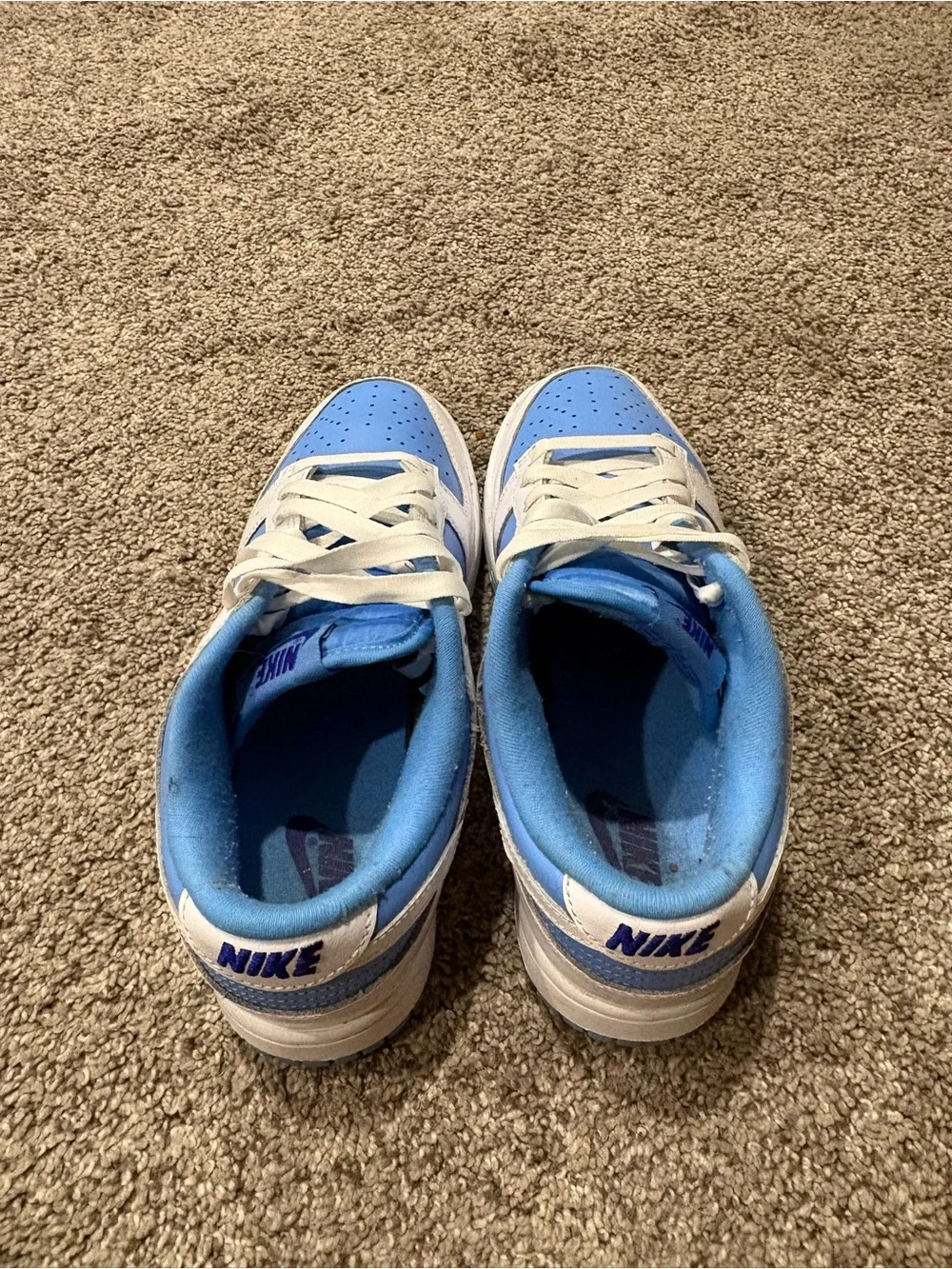 Nike Kids Low-Top Sneakers in Blue and White